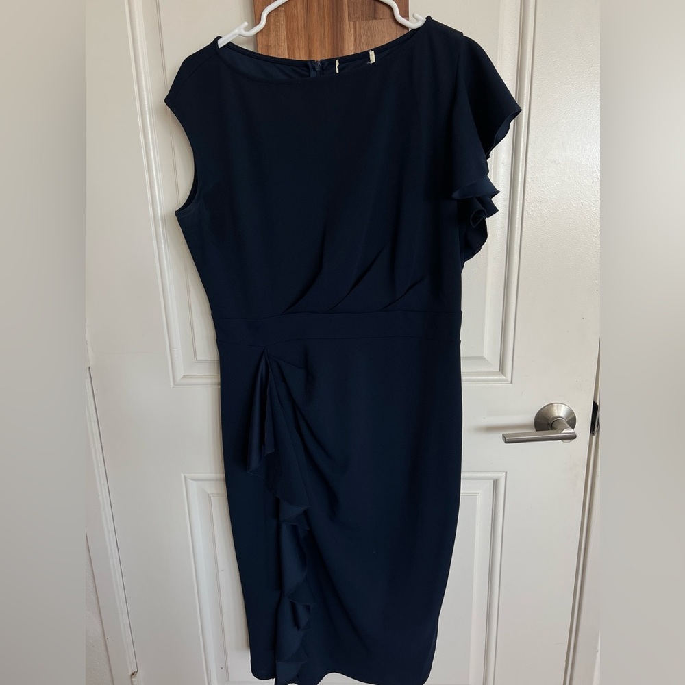 Elegant Navy Blue Women's Dress